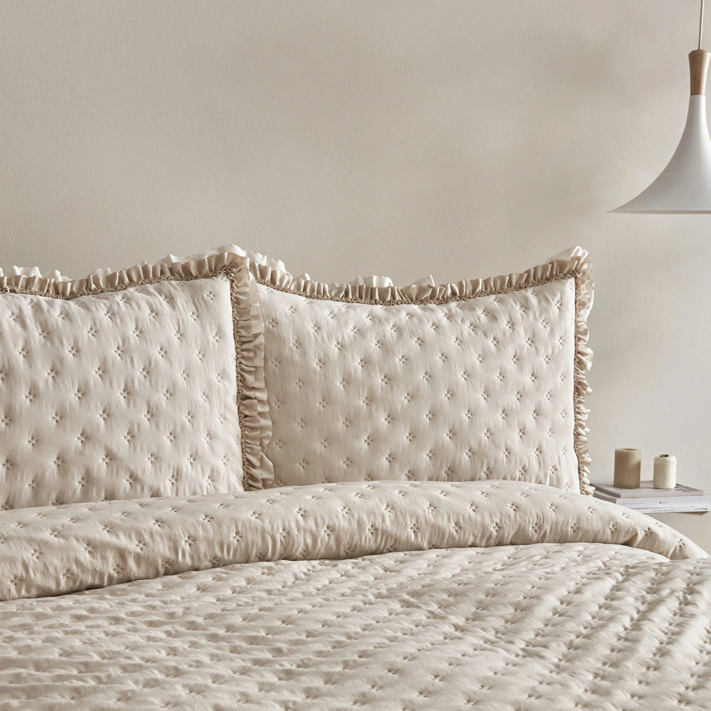 Viona Bedspread Set, Beige