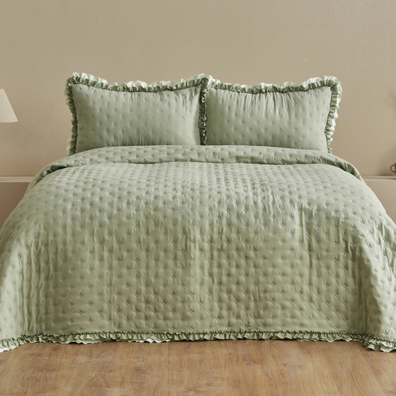 Viona Bedspread Set, Sage