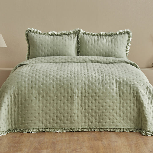 Viona Bedspread Set, Sage