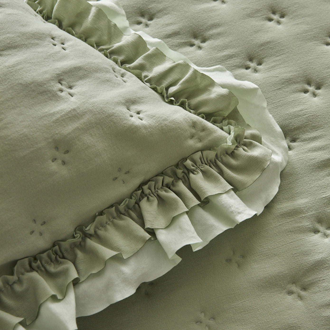 Viona Bedspread Set, Sage