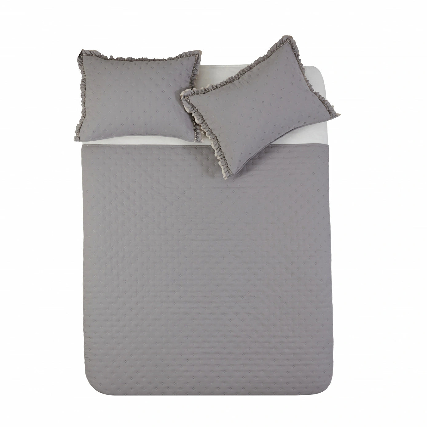 Viona Bedspread Set, Gray