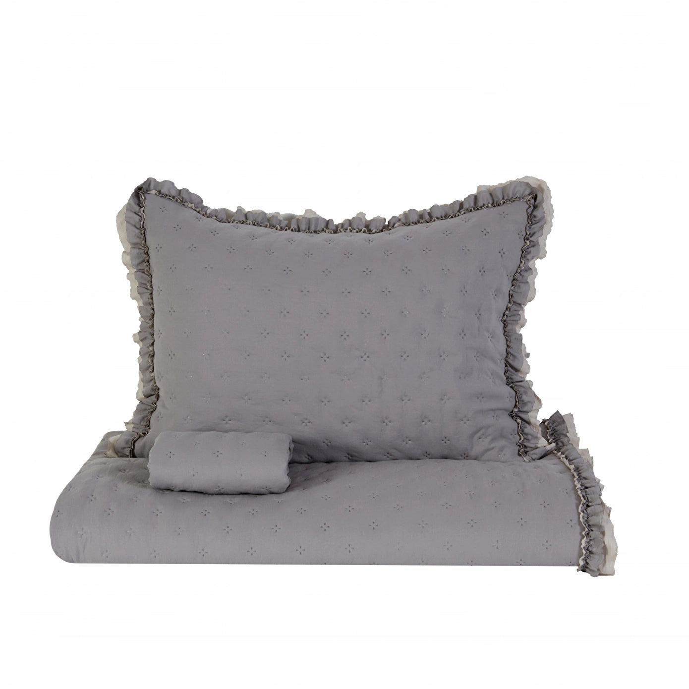 Viona Bedspread Set, Gray