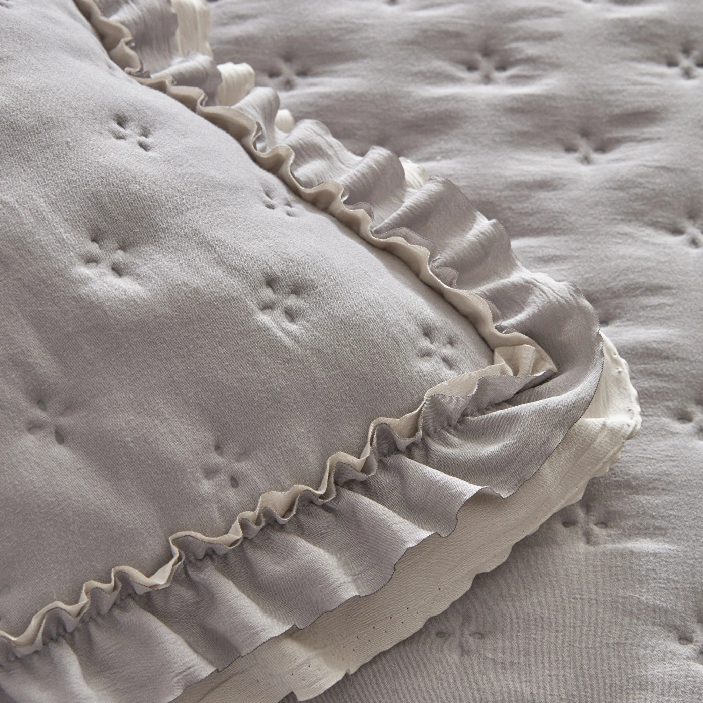 Viona Bedspread Set, Gray