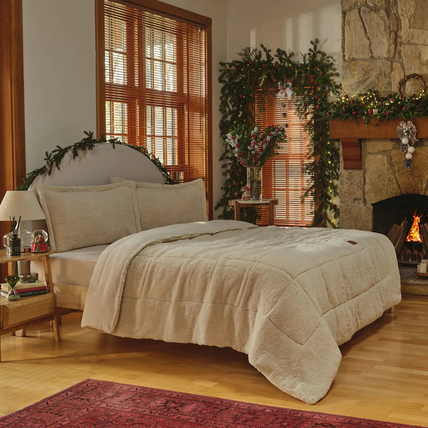 Balmy Cozy Comfort/Sleep Set Double Size Beige