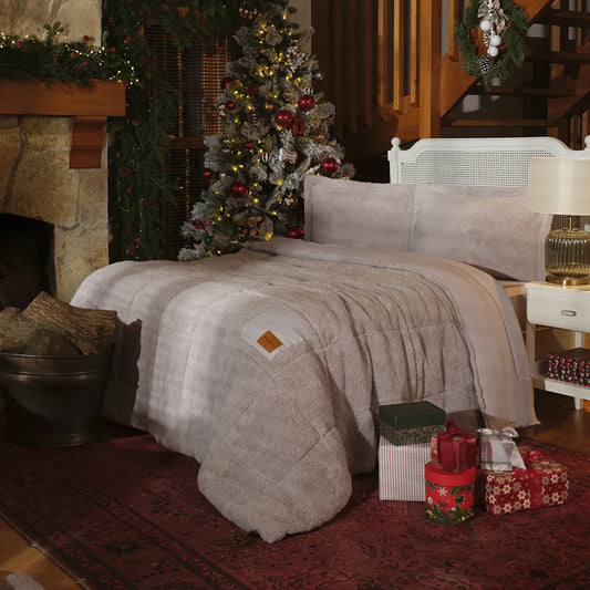 Balmy Cozy Comfort/Sleep Set Double Size Grey