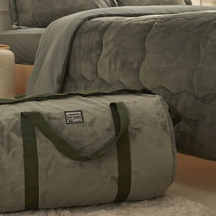 Flufy Double Soft Dream Comfort Set/Sleep Set Khaki