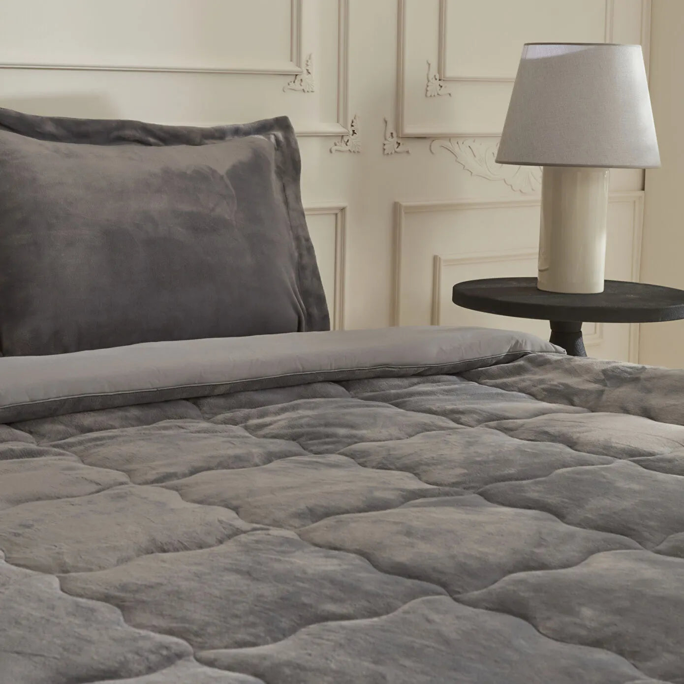 Flufy Single Soft Dream Comfort Set/Sleep Set Anthracite