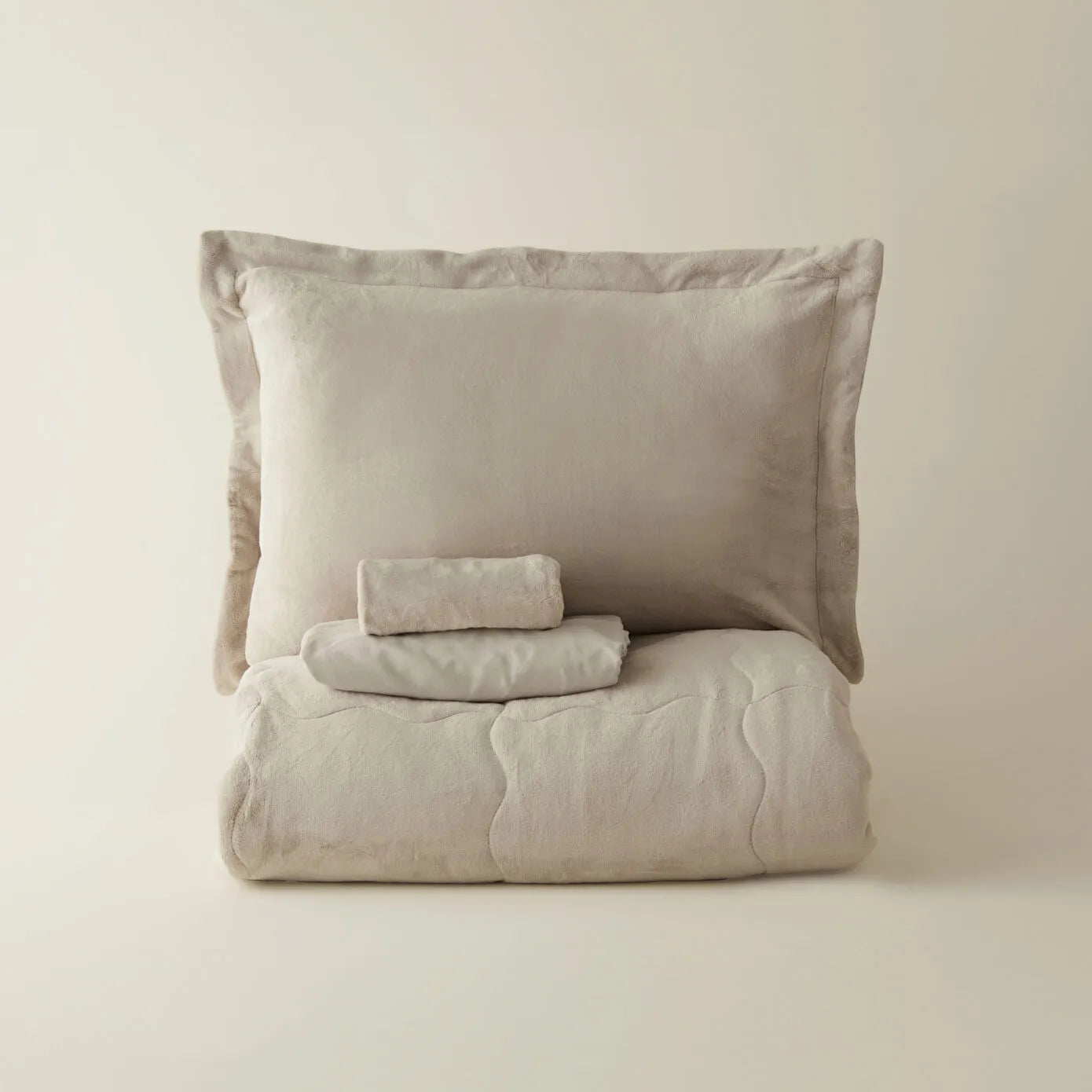 Flufy Single Soft Dream Comfort Set/Sleep Set Beige