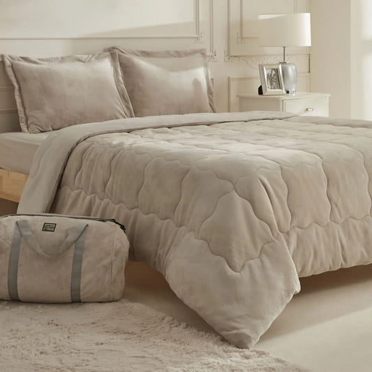 Flufy Single Soft Dream Comfort Set/Sleep Set Beige