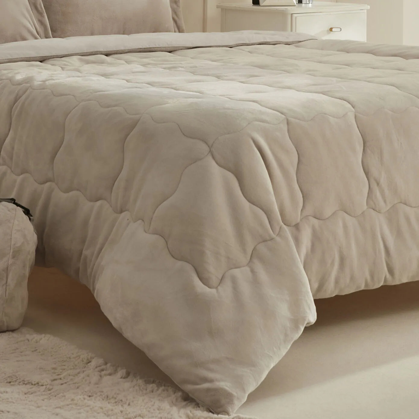 Flufy Double Soft Dream Comfort Set/Sleep Set Beige