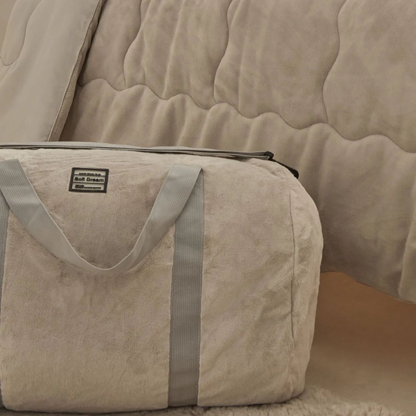 Flufy Double Soft Dream Comfort Set/Sleep Set Beige