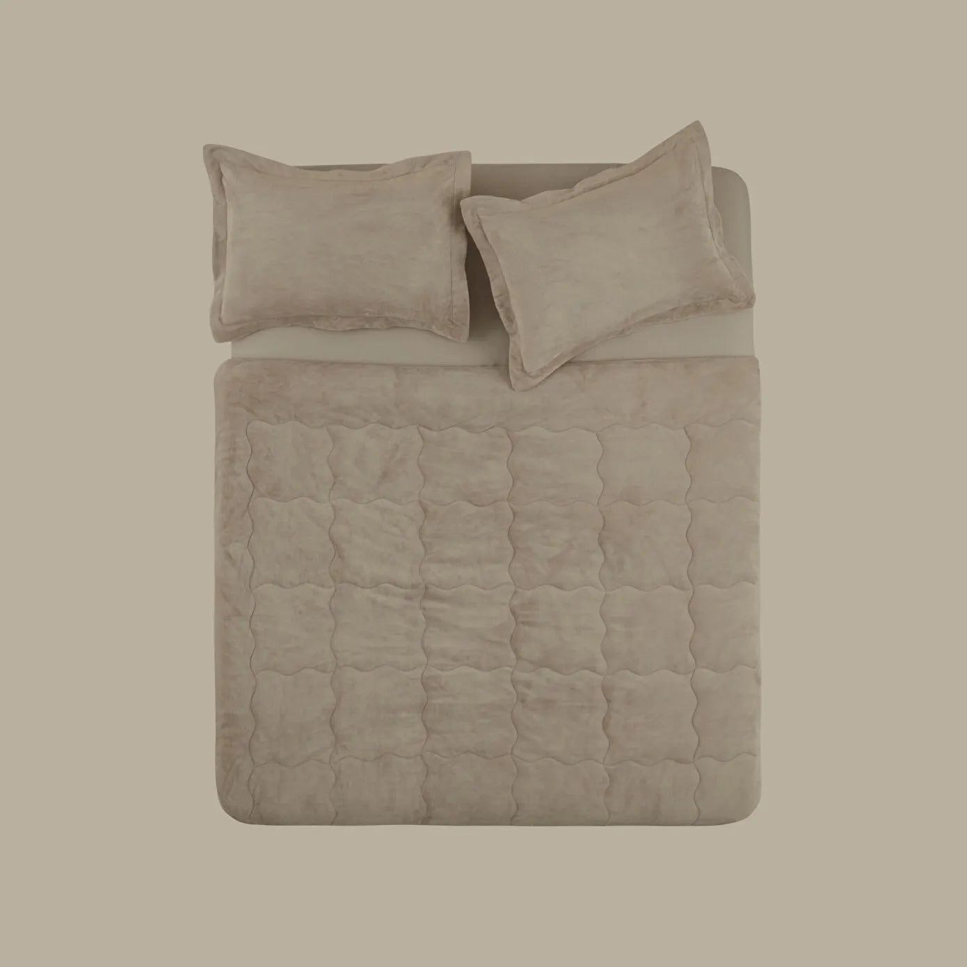 Flufy Double Soft Dream Comfort Set/Sleep Set Beige