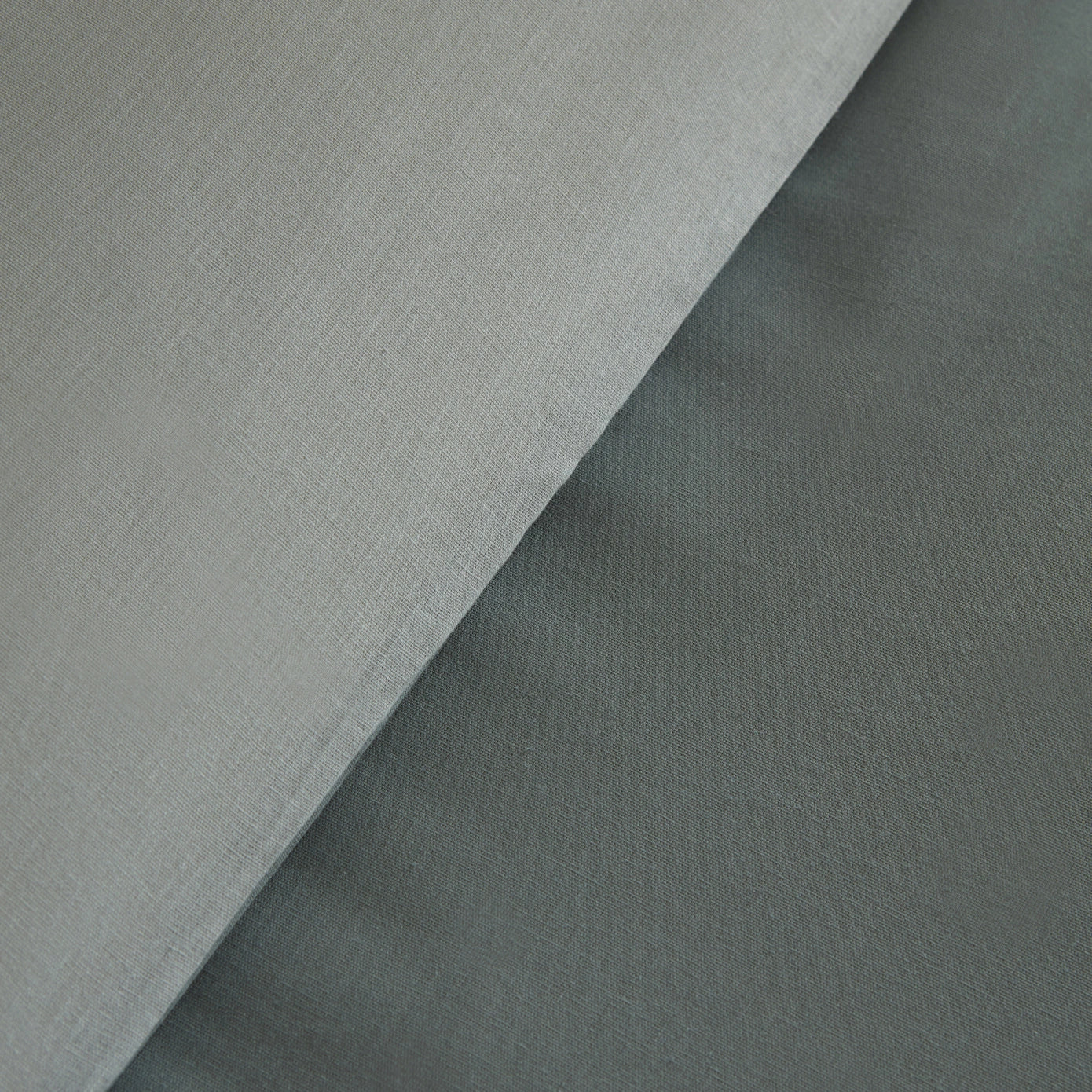 Basis 100% Cotton Double Duvet Cover Set Green