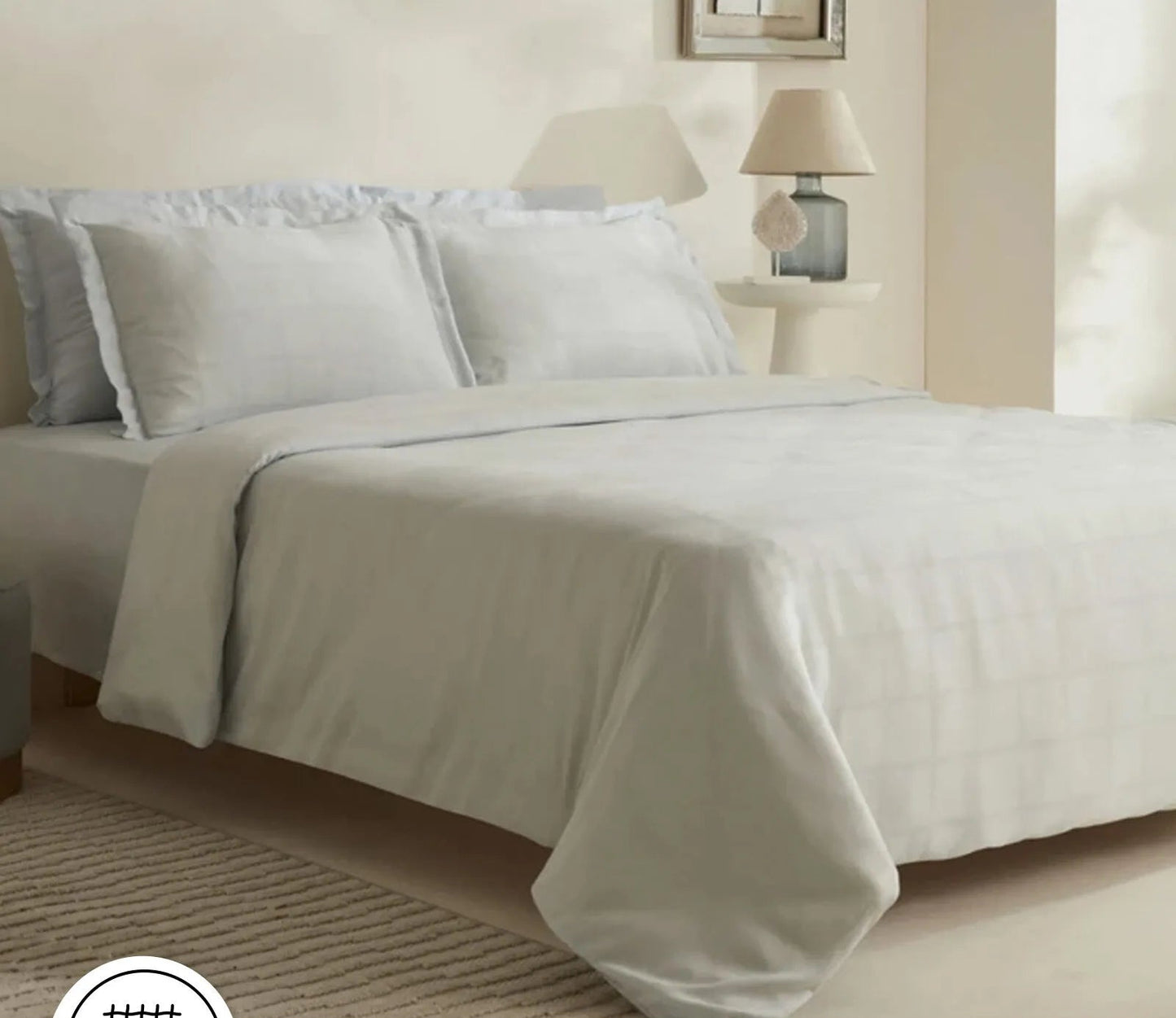 Royale Double Duvet Cover Set, Light Blue