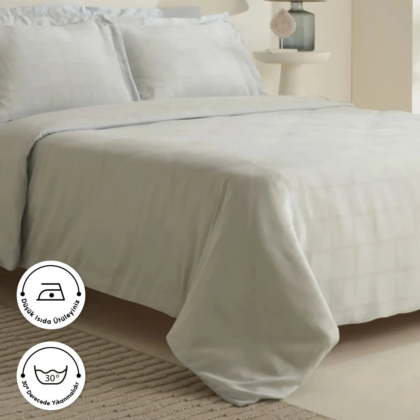 Royale Double Duvet Cover Set, Light Blue