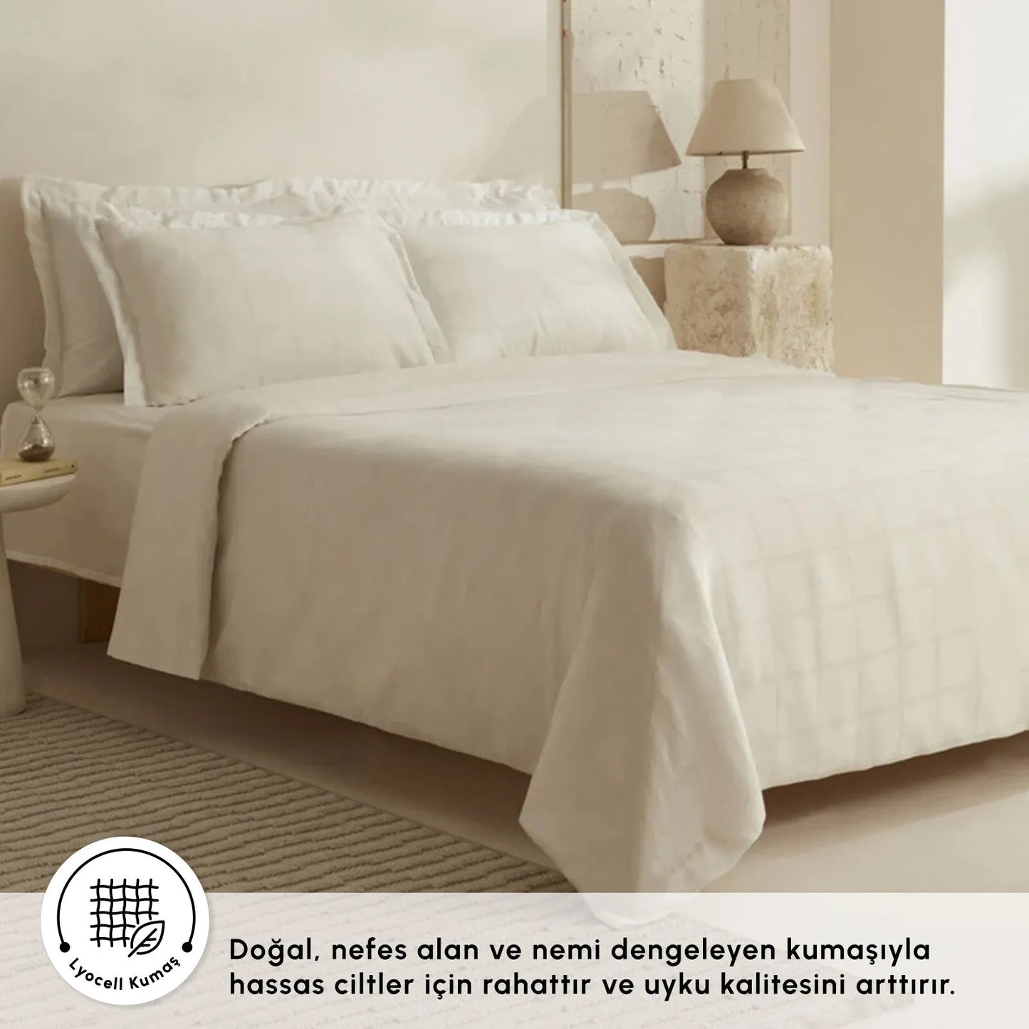 Royale Double Duvet Cover Set, White