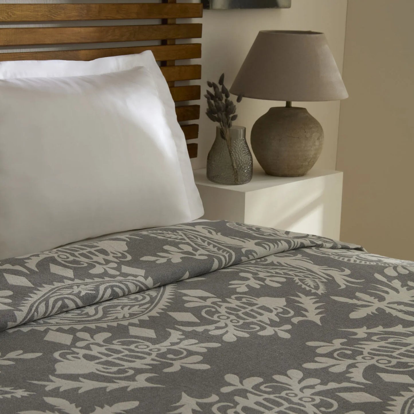 Avery Muslin Double Pique Grey