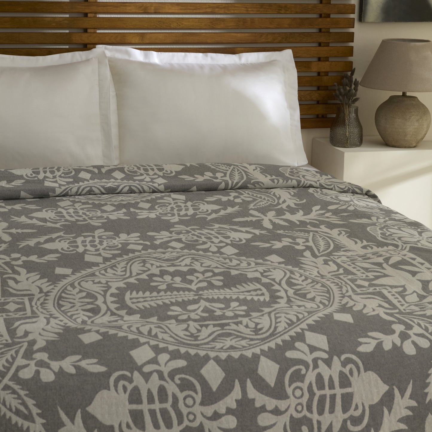 Avery Muslin Double Pique Grey