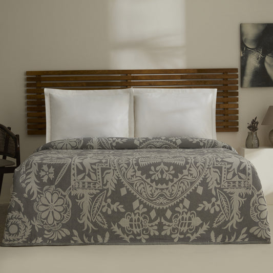 Avery Muslin Double Pique Grey