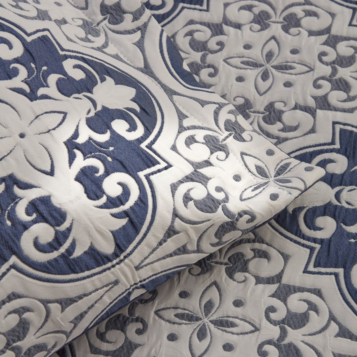Bluva Double Bedspread Set, Blue