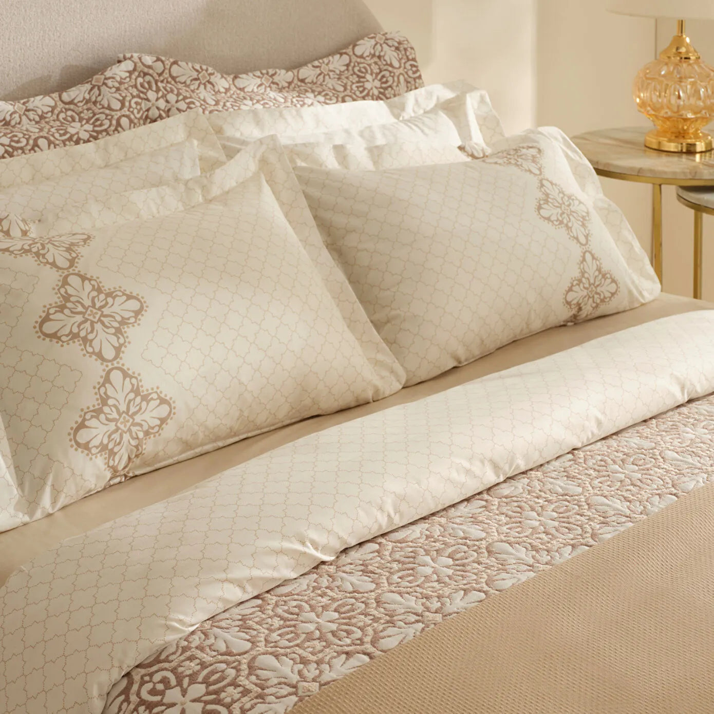 Luvina 8 Piece Double Set Beige