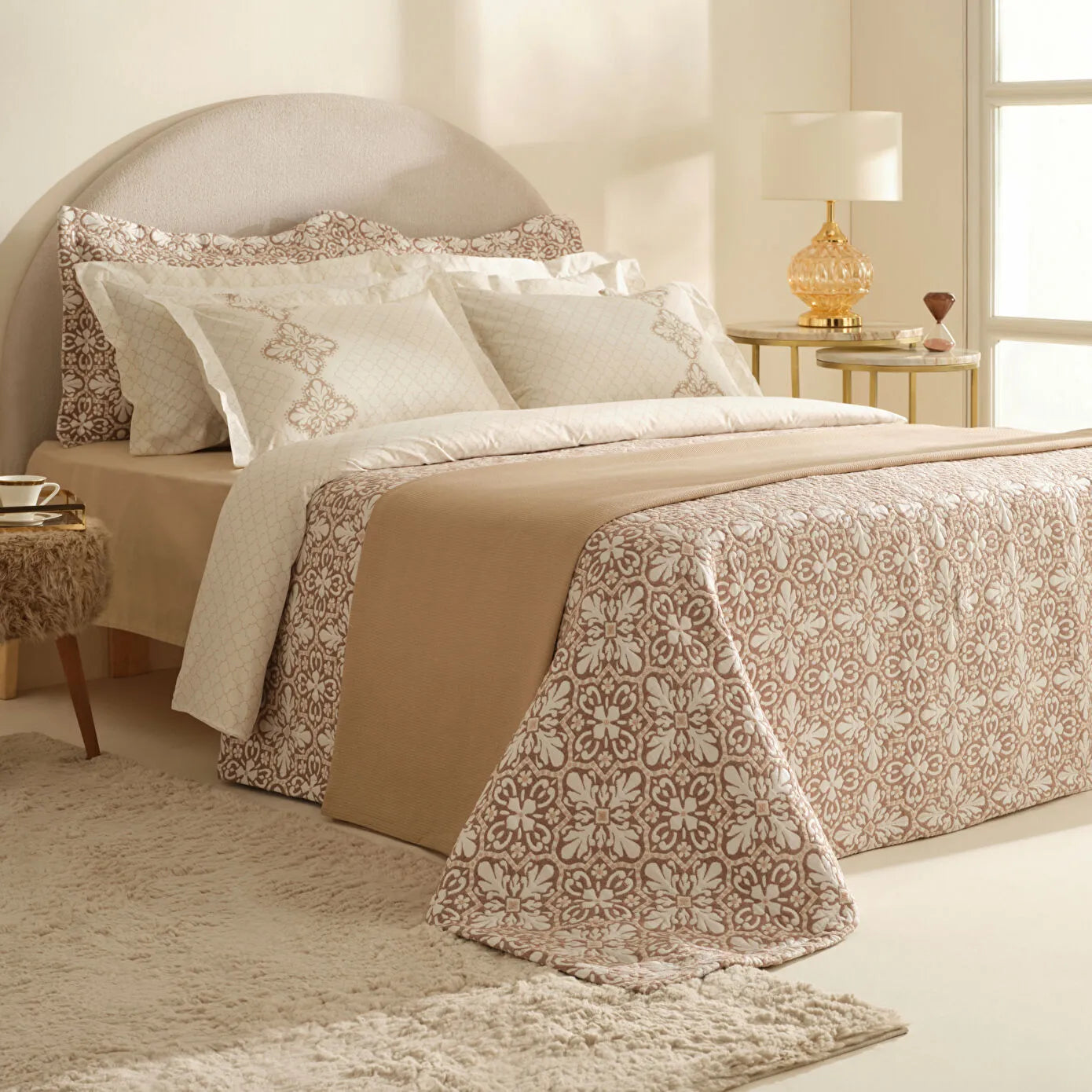 Luvina 8 Piece Double Set Beige