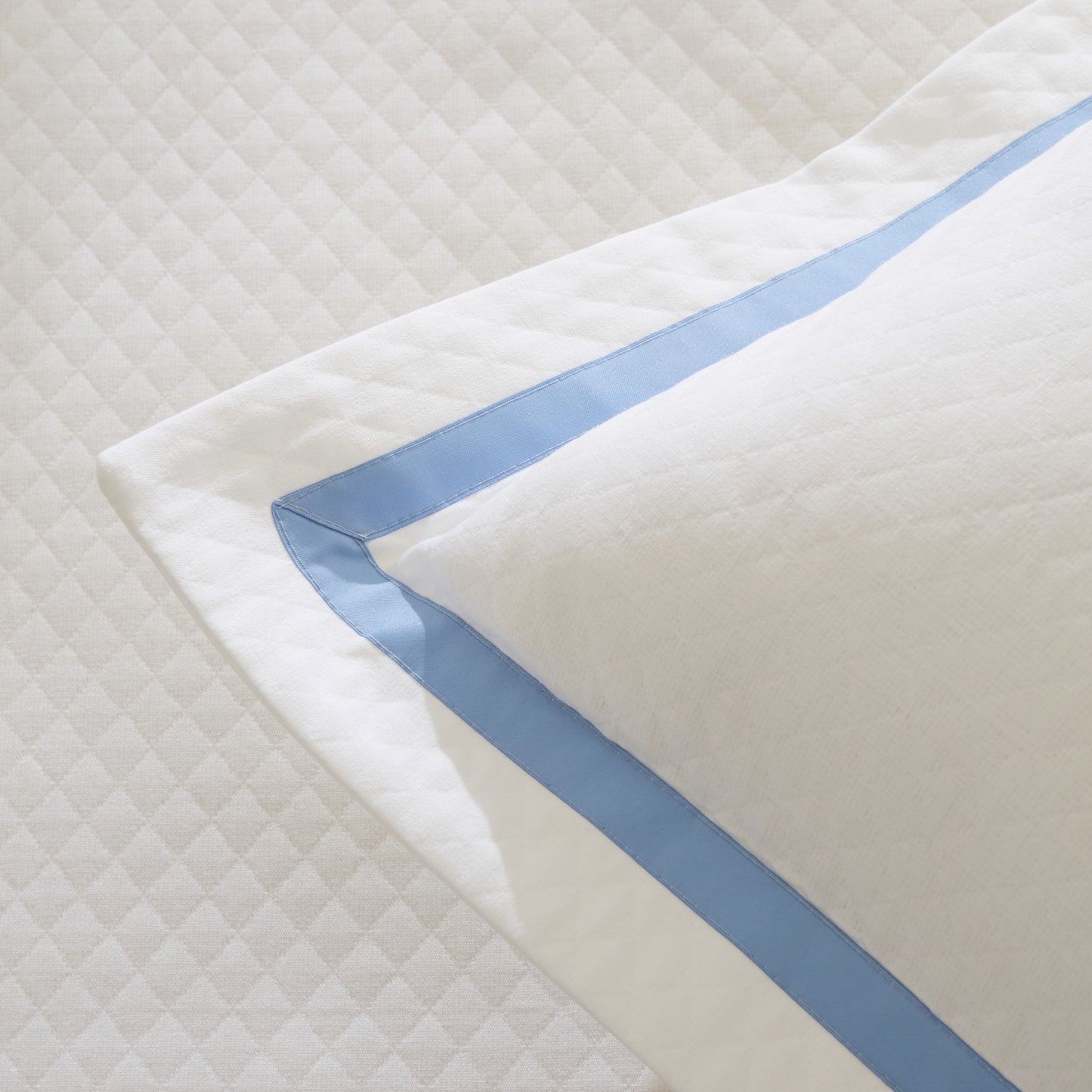 Doris 100% Cotton Double Bedspread Set Powder Blue