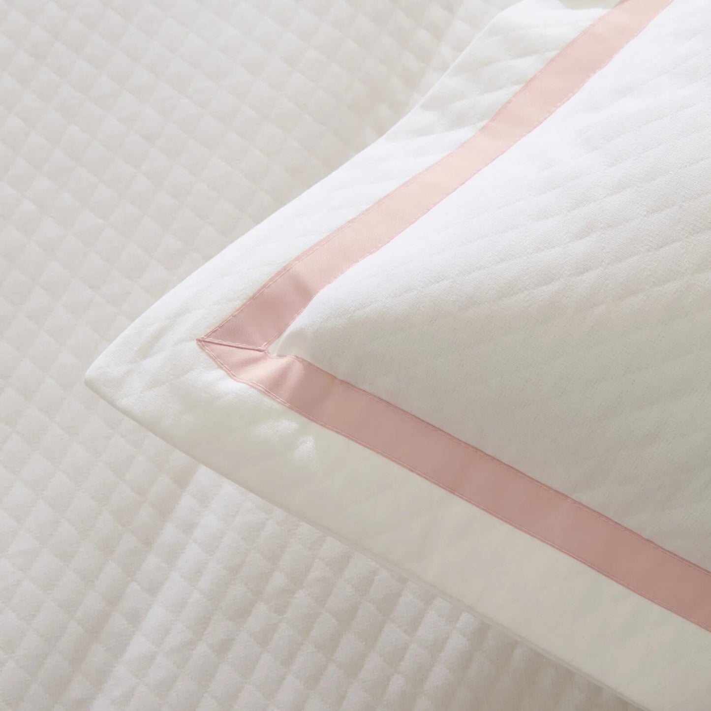 Doris 100% Cotton Double Bedspread Set Powder Pink