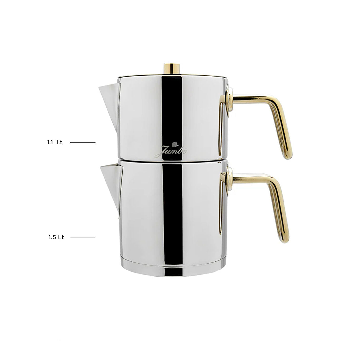 Jumbo Metalix Titanium Gold Induction Based Midi Tea Kettle