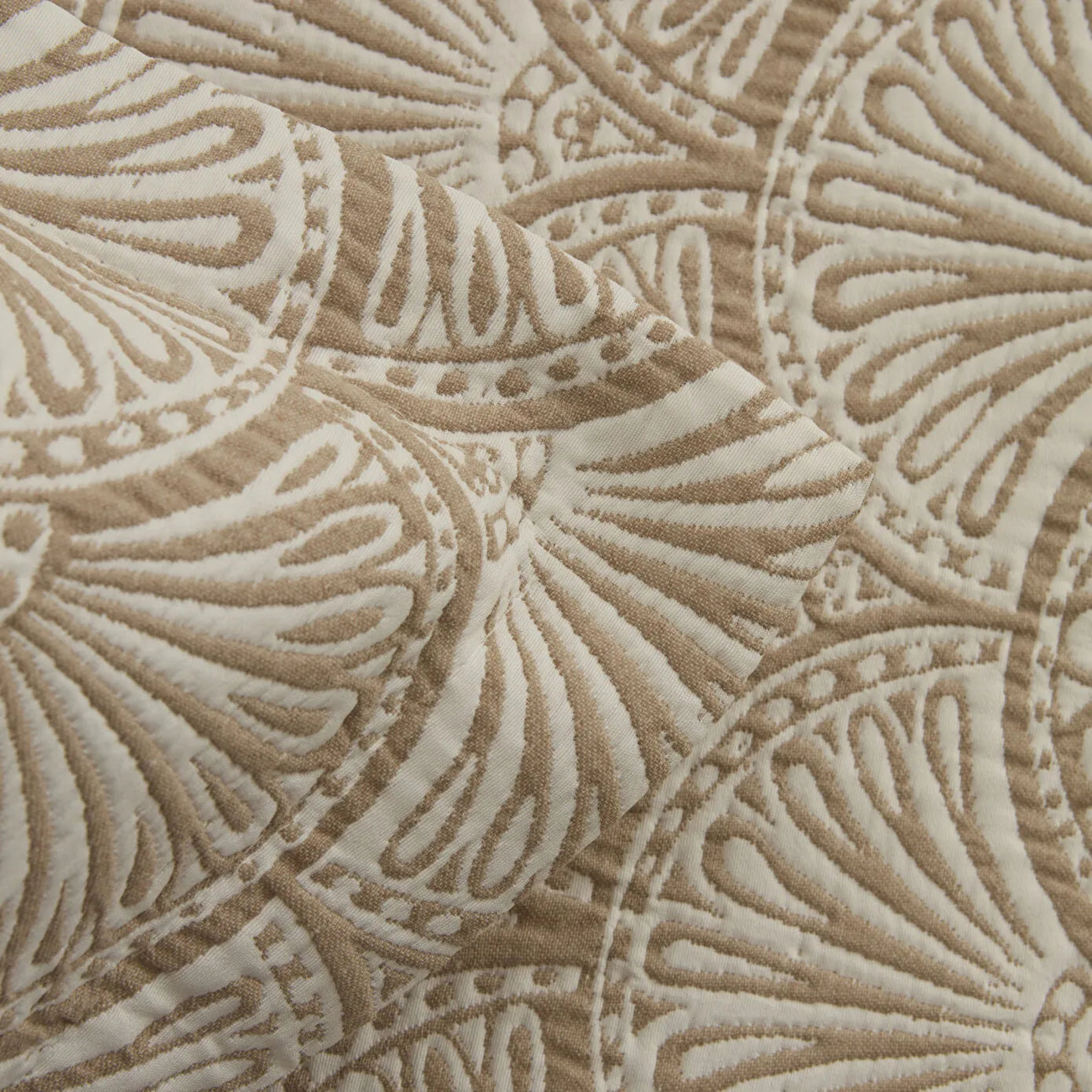 Aurora Double Bedspread Set Beige