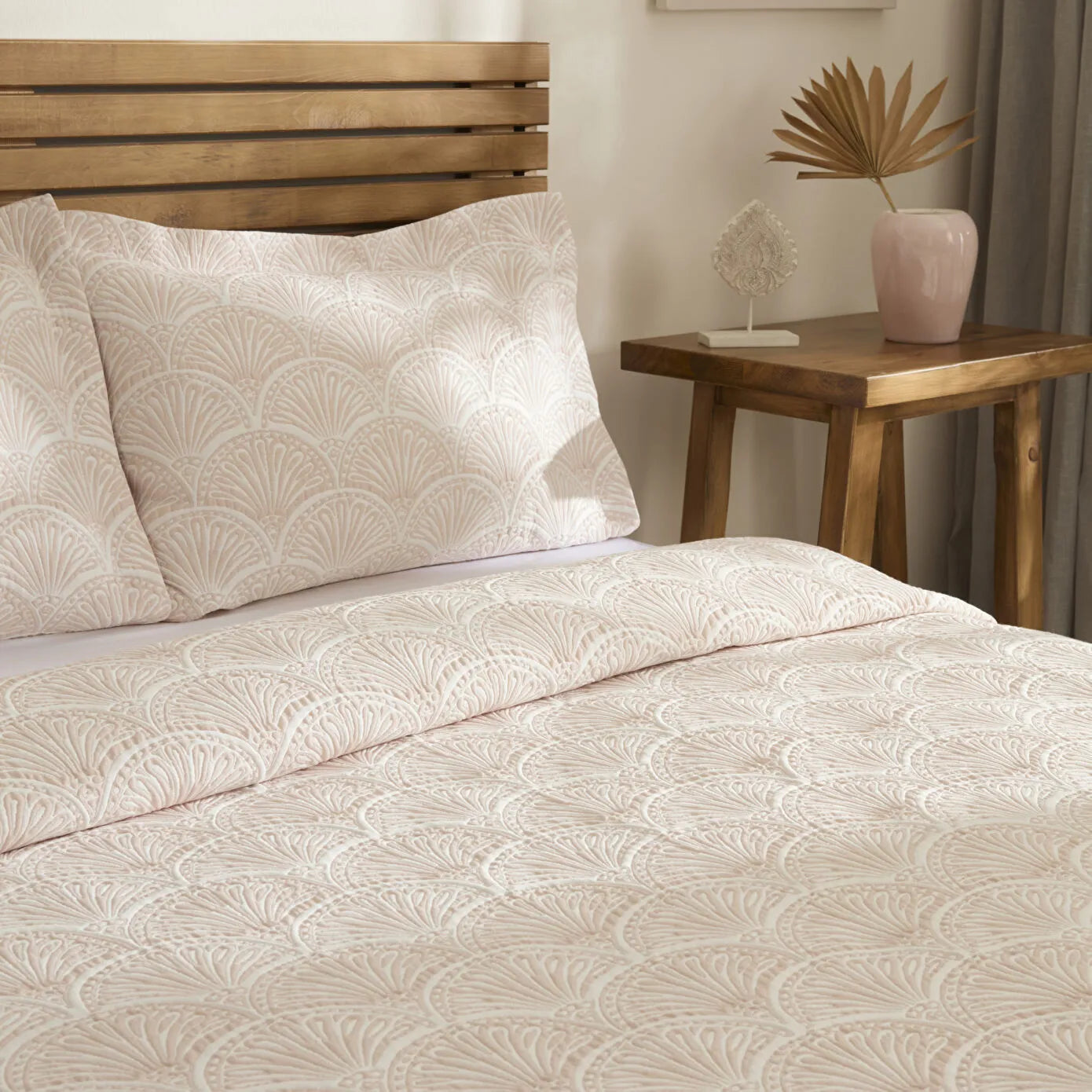 Aurora Double Bedspread Set Rose