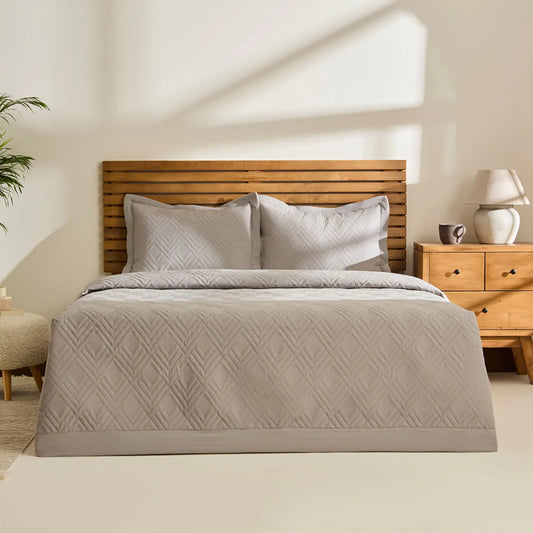 Elza Double Bedspread Set Grey