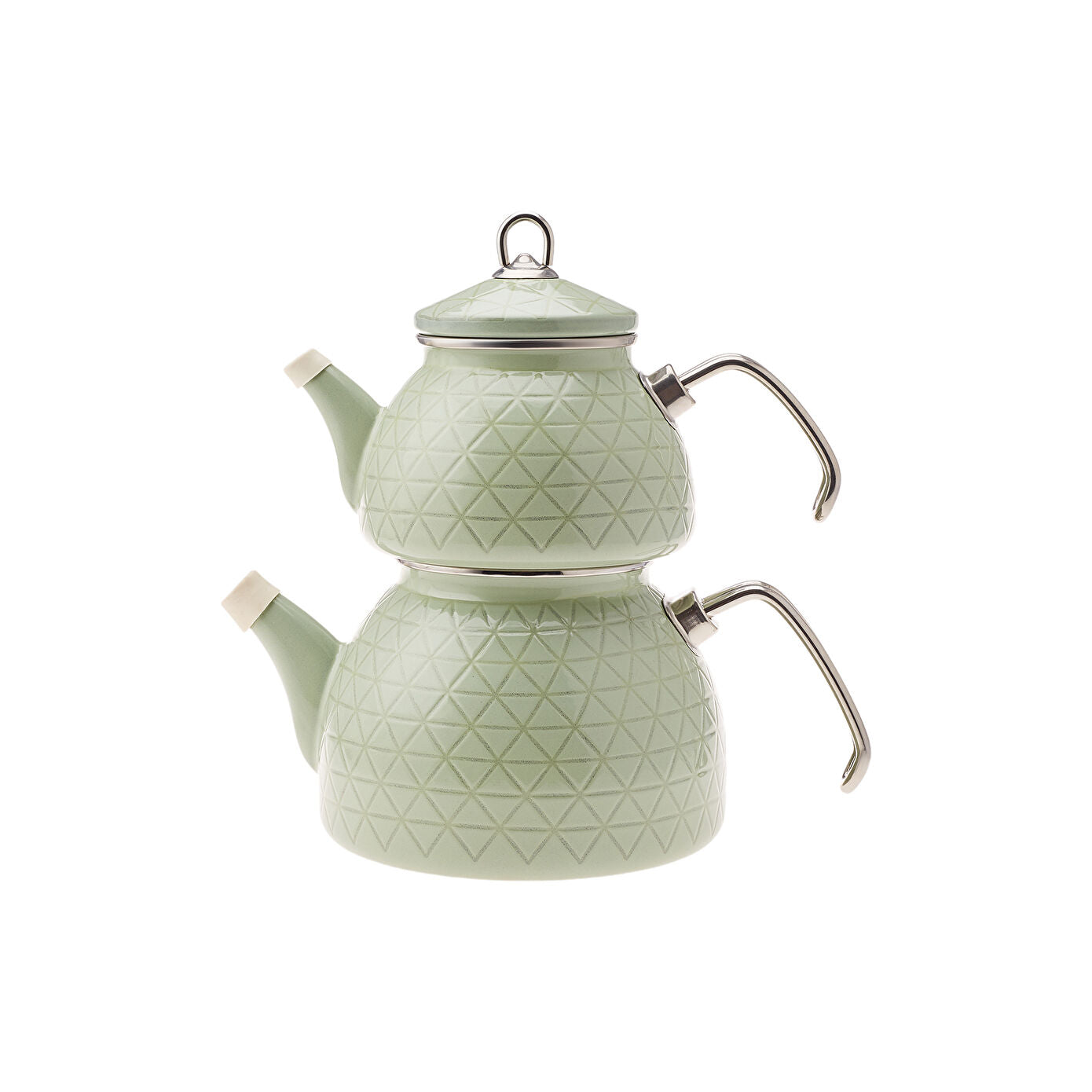 Crystal Induction Based Enamel Midi Teapot Set - Green