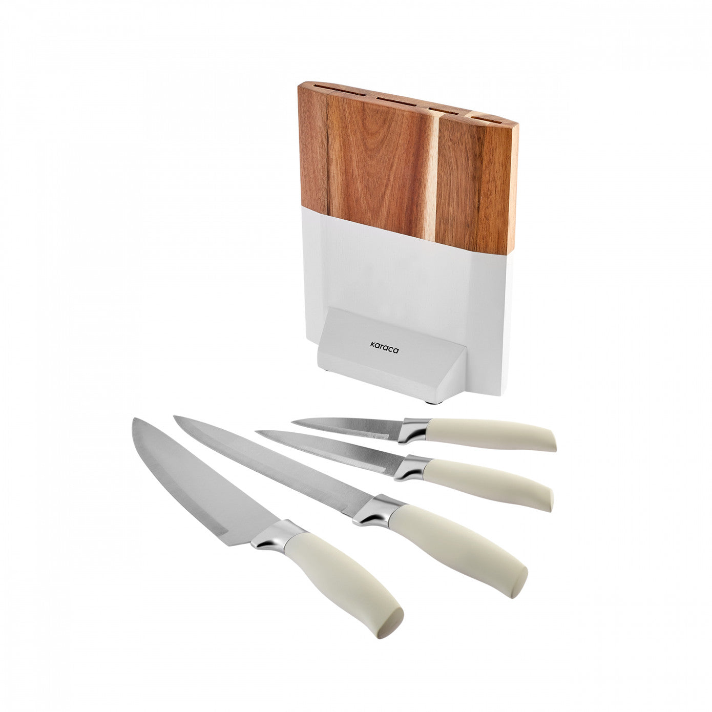 Karaca Celesse 5 Piece Knife Set White