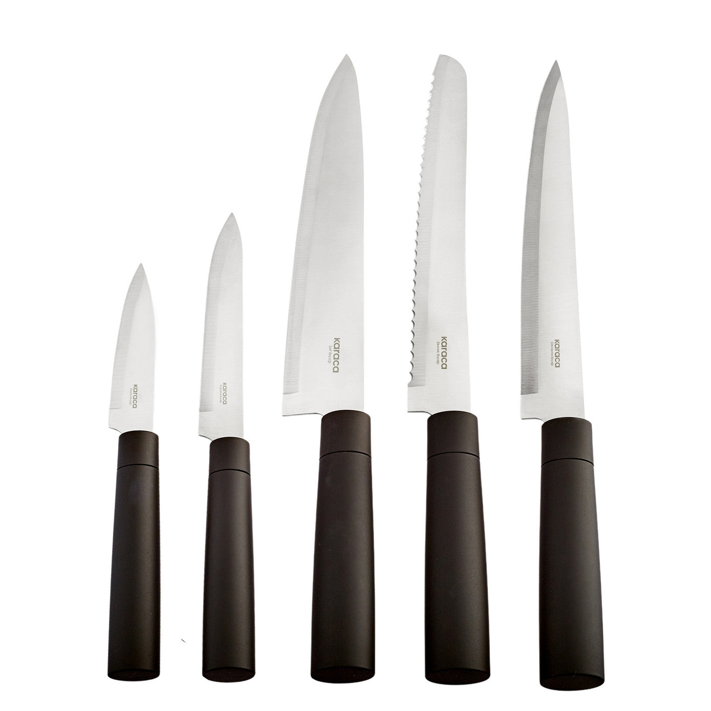 Roscar Black 6 Piece Knife Set
