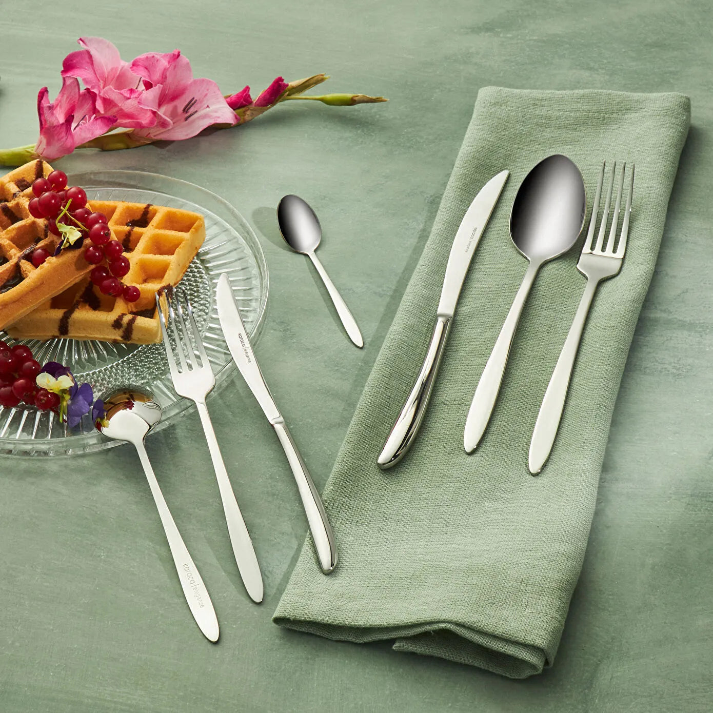 Athena Elegance Boxed 84 Piece Cutlery Set for 12 People