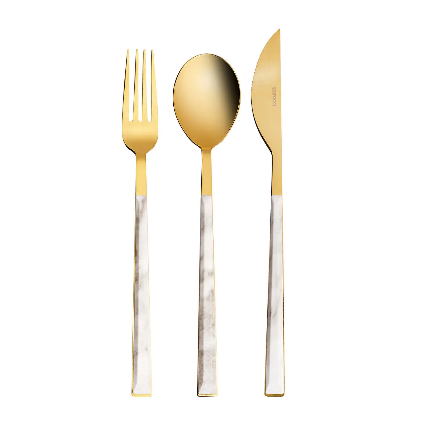 Karaca Arete Gold 18-Piece Cutlery Set for 6 People