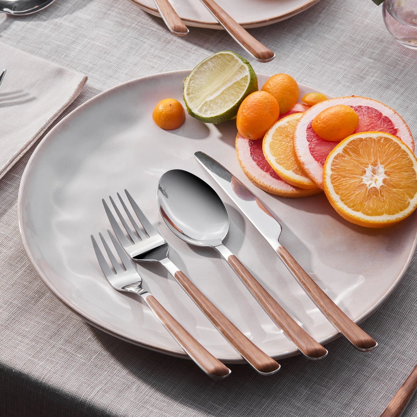 Karaca Melia Platinum 24-Piece Cutlery Set for 6 People