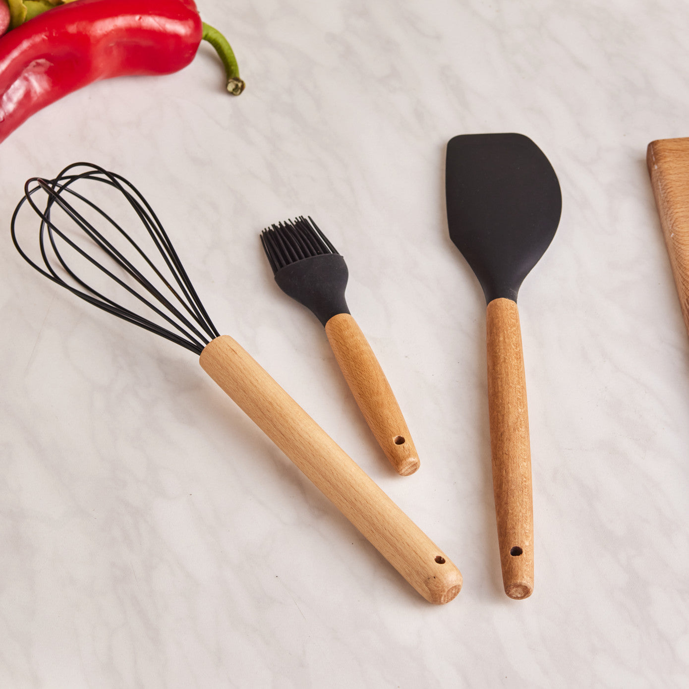 Burby Wood 14 Piece Service and Knife Set