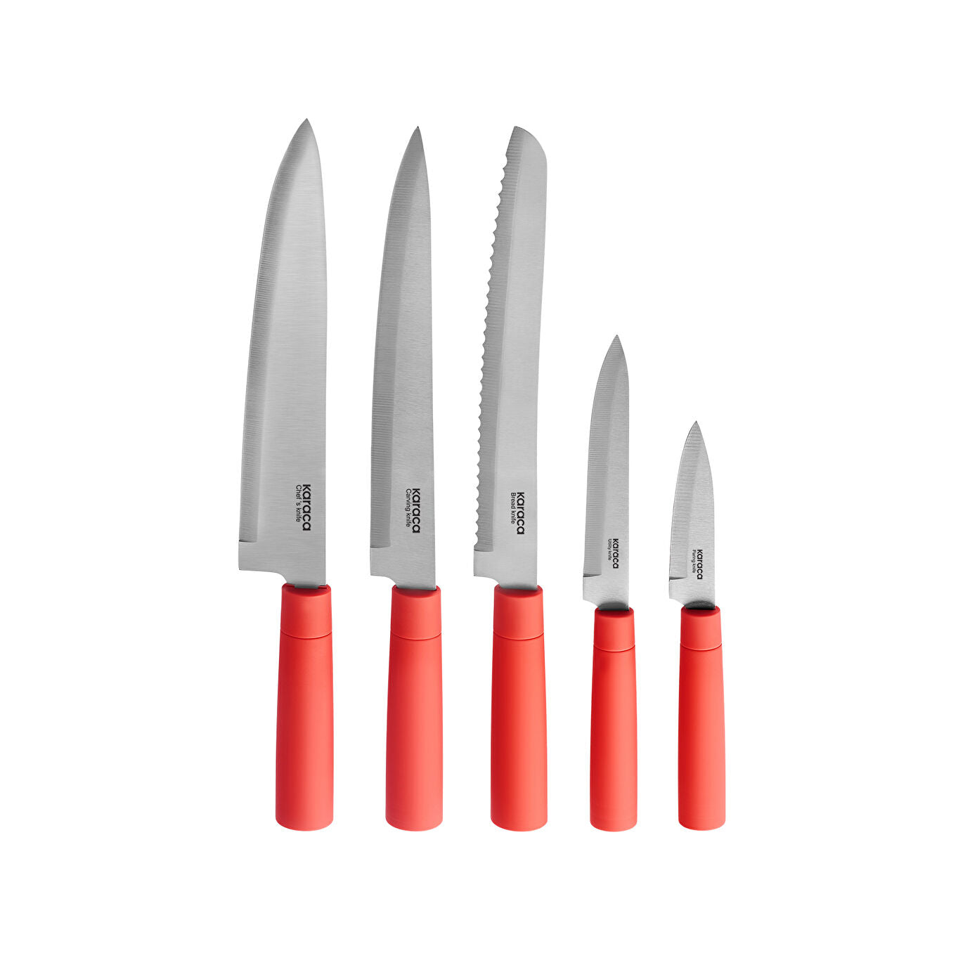 Karaca Viego 6 Piece Knife Set Red