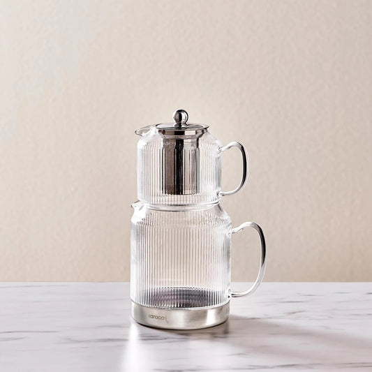 Kelly Borosilicate Glass Midi Teapot with Induction Base