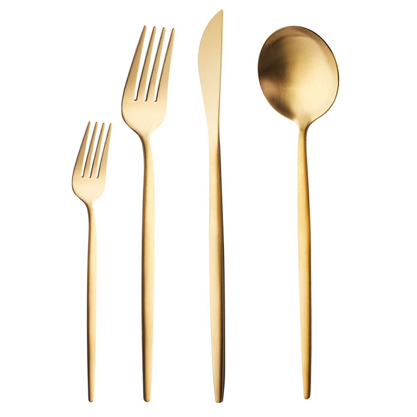Apricot Faro Matte Gold 24-Piece Cutlery Set for 6 People