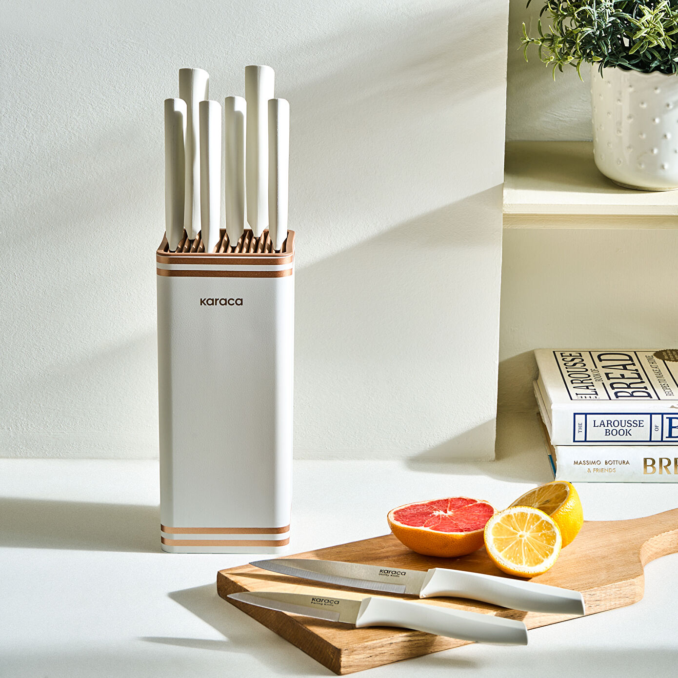 Megacut Square 9 Piece Cream Knife Set