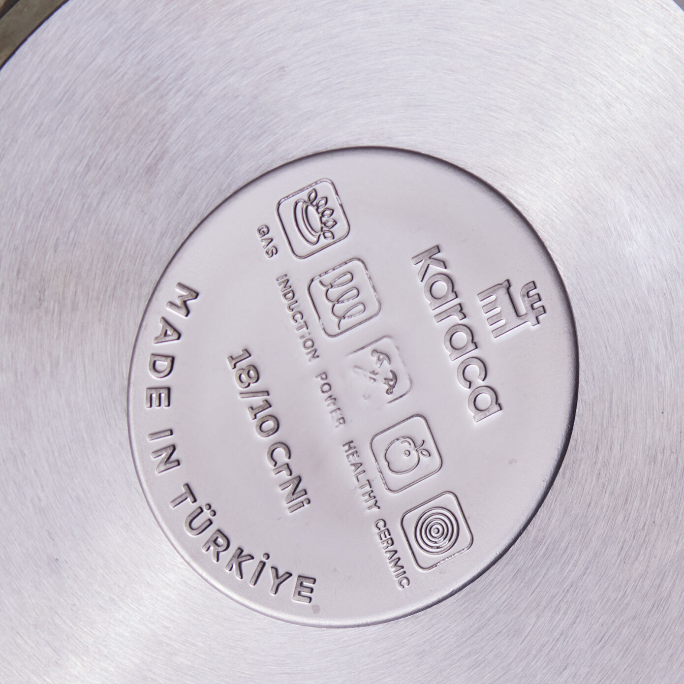 Karaca Tres Metal Teapot Set of 3 with Induction Base