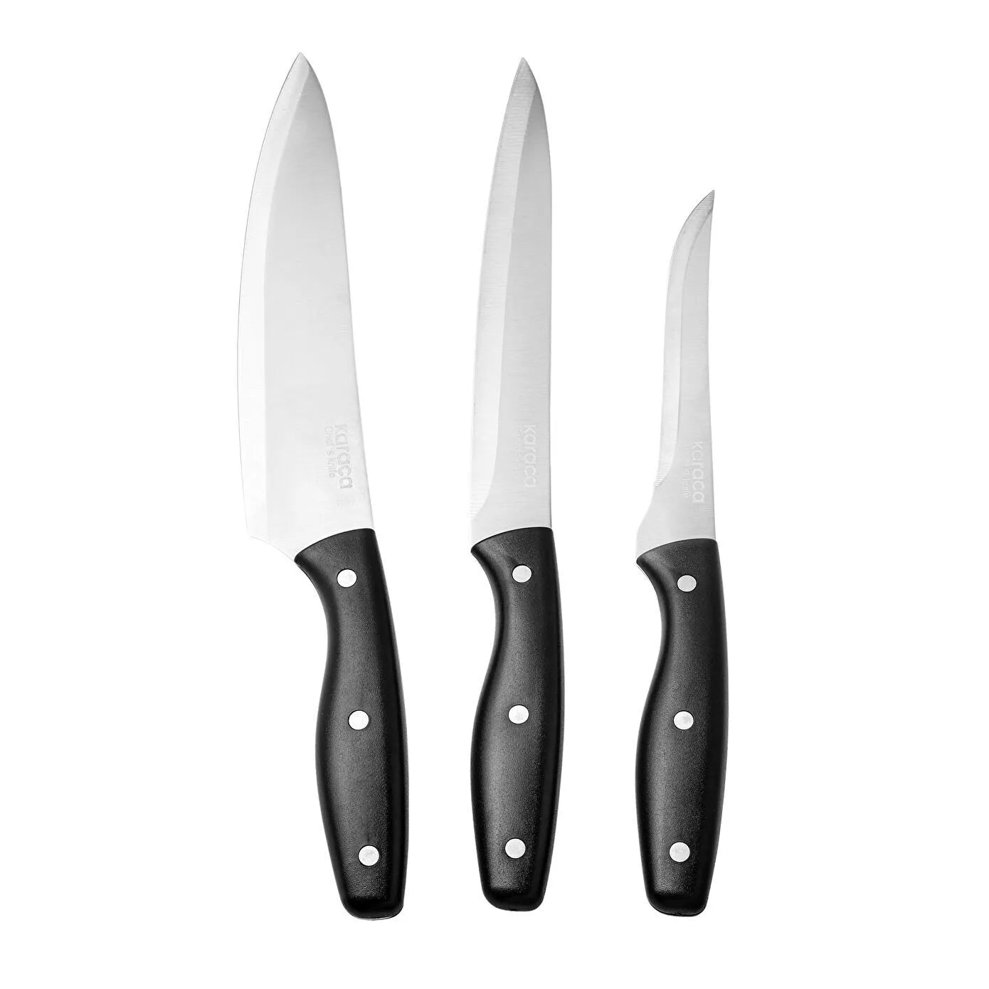Karaca Strength Chef Slicing and Slicing Knife Set of 3