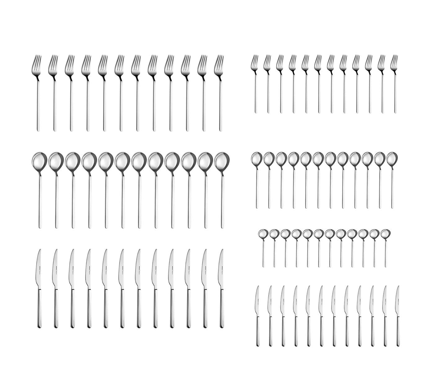 Elegance Gale Platinum 12 Person 84 Piece Cutlery Set