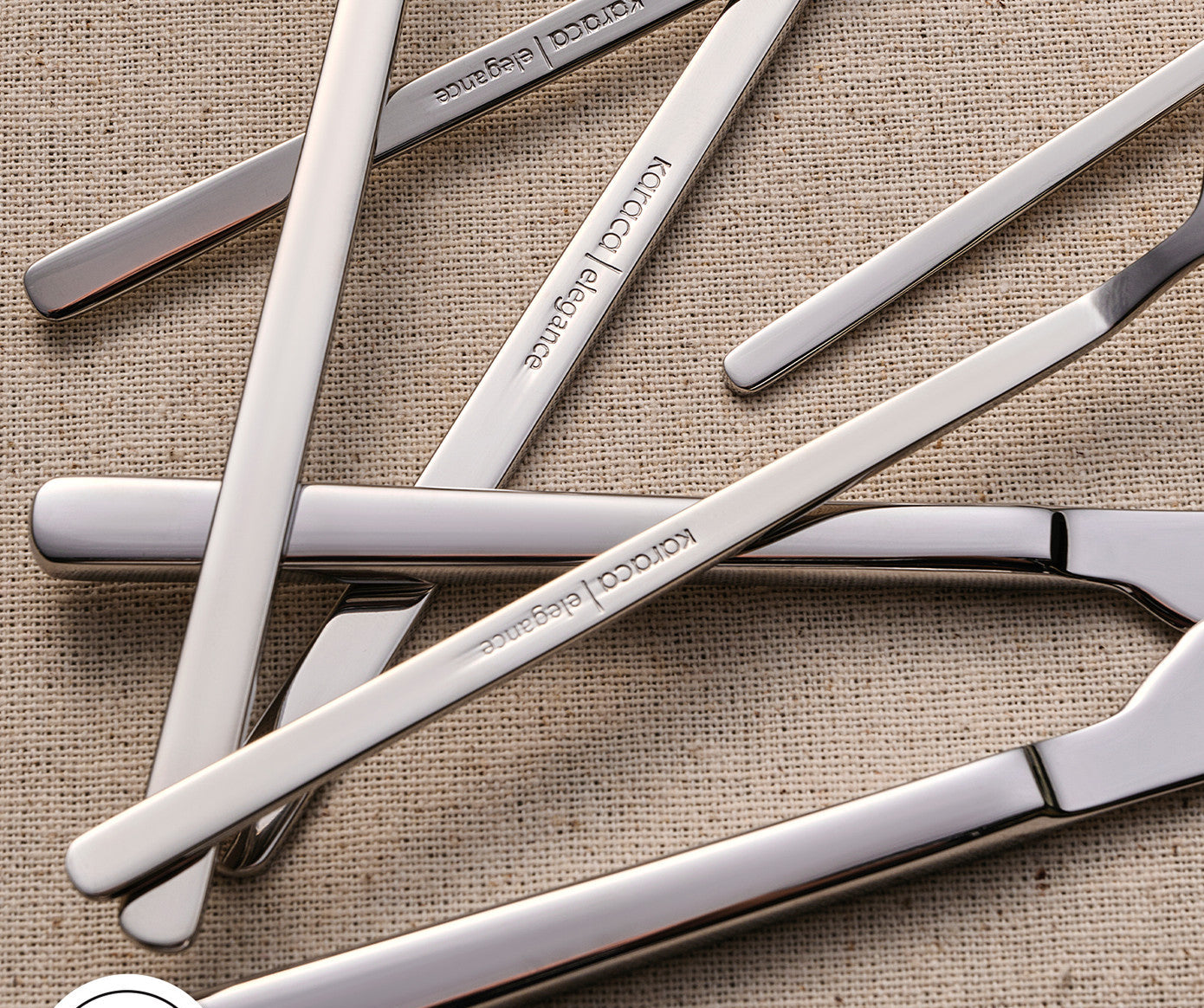 Elegance Gale Platinum 12 Person 84 Piece Cutlery Set