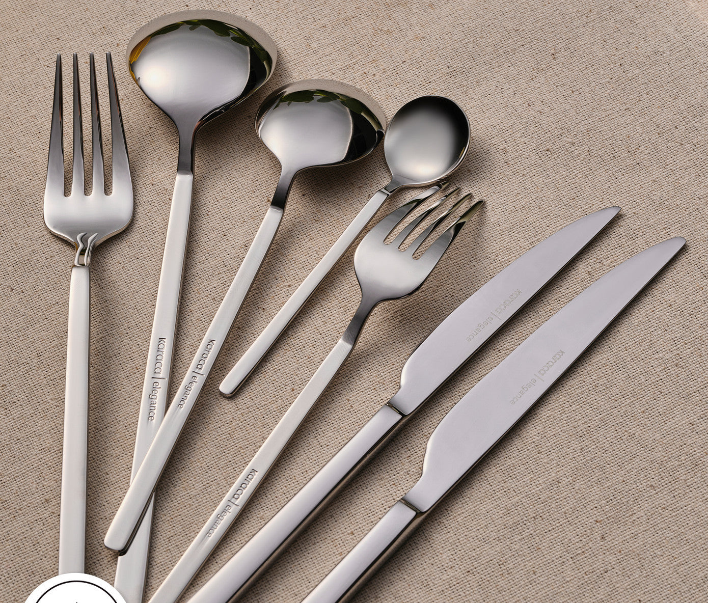 Elegance Gale Platinum 12 Person 84 Piece Cutlery Set