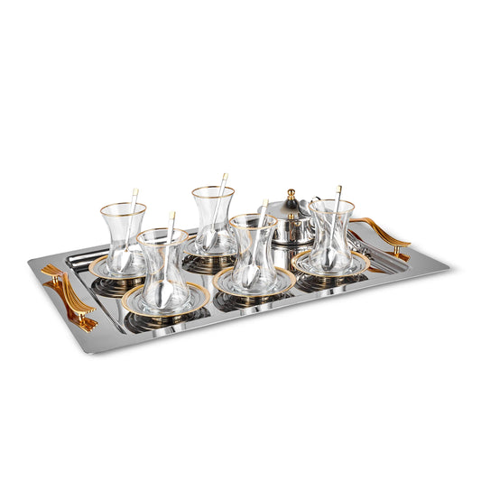 Alba Gold 40 Piece Tea Set