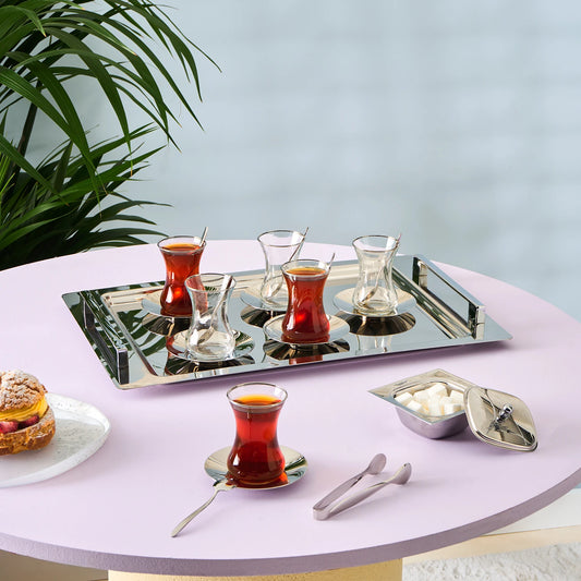 Jamie 40 Piece Tea Set Platinum